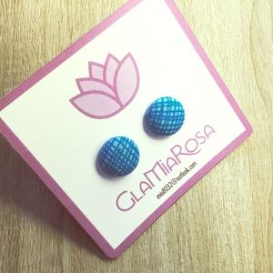 Handmade fabric earrings